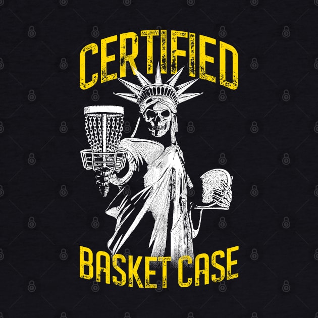 Disc Golf Certified Basket Case Statue Of Liberty Skeleton by Grandeduc